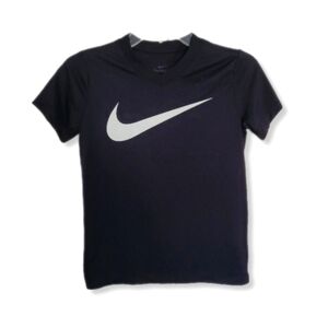 Nike Boys The Nike Tee Shirt Dri Fit Black Short Sleeve V Neck Pullover …